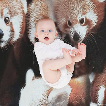 Red Pandas Throw Blanket
