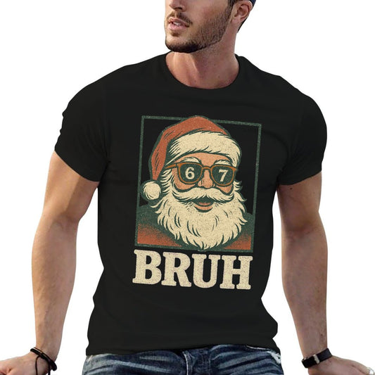 67 Christmas Santa Bruh 6 7 Meme Six Seven Gen Alpha Slang Premium Tri-Blend Comfortable T-Shirt