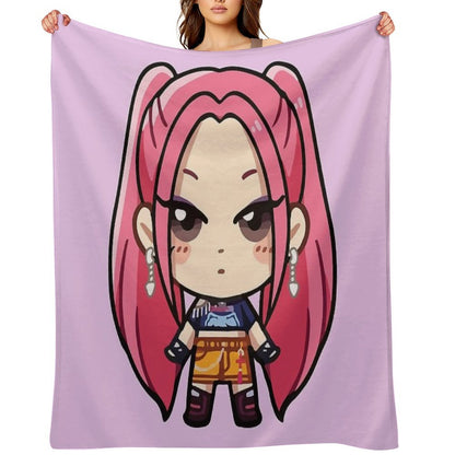Mira Kpop Demon Hunters Throw Blanket