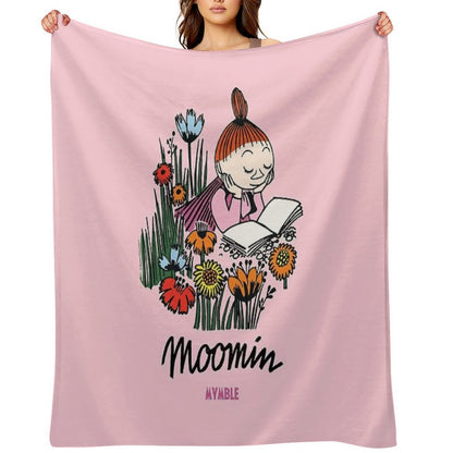 Moomin Mymble Reading Throw Blanket