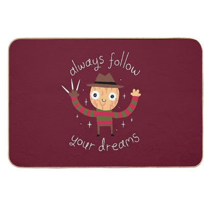 Always Follow Your Dreams  Pet-Safe Bath Mat