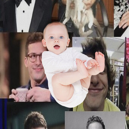 Andy Samberg (jake Peralta) Pic Collage Throw Blanket