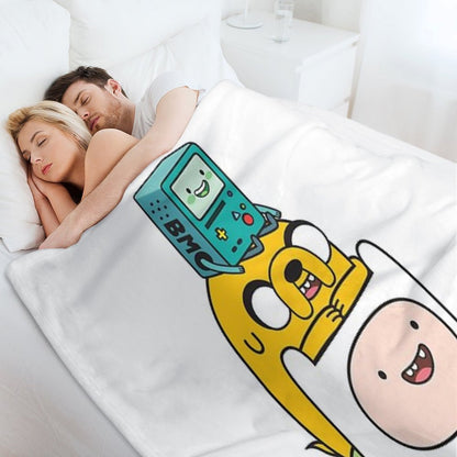 Finn Jake BMO Throw Blanket