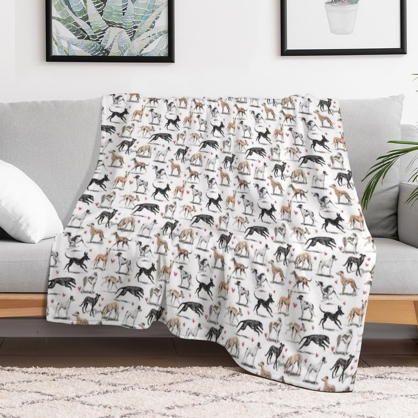 Greyhounds Throw Blanket