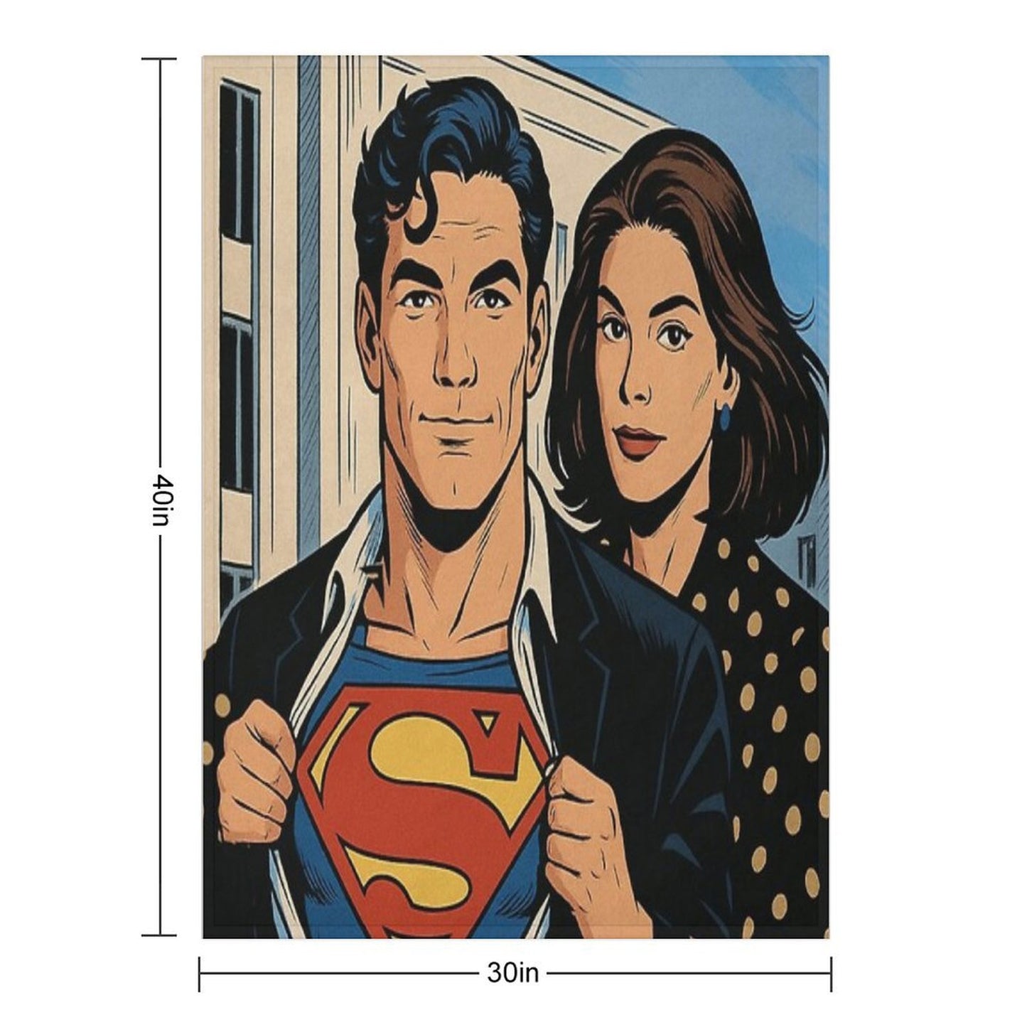 Lois & Clark Throw Blanket