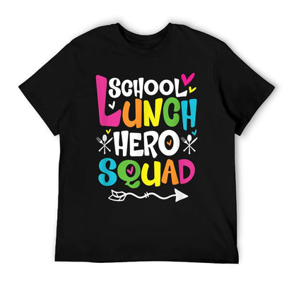 School Lunch Hero Squad of Cafeteria Lady Worker Funny Gifts T-Shirt