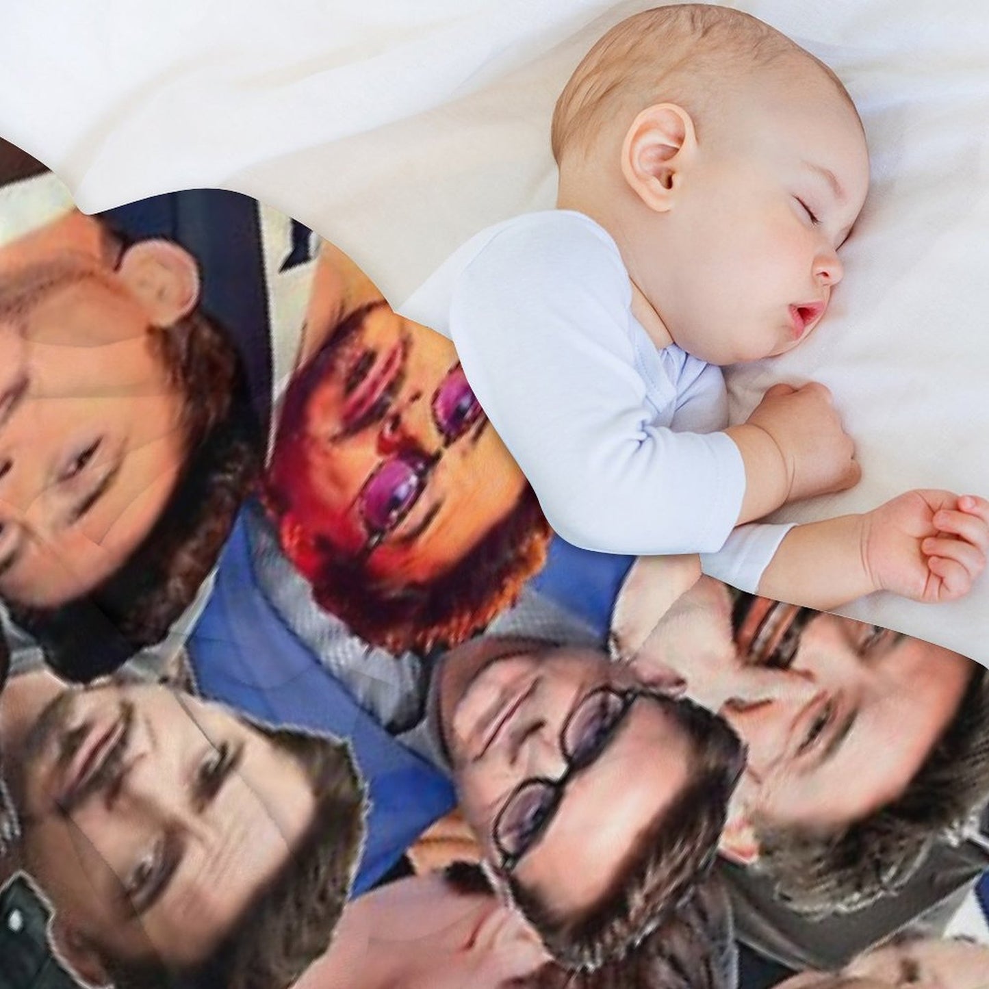 Robert Downey Jr. Photo Collage Throw Blanket