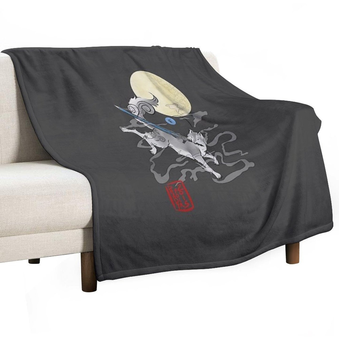 The Great Grey Wolf - Sifkami Throw Blanket