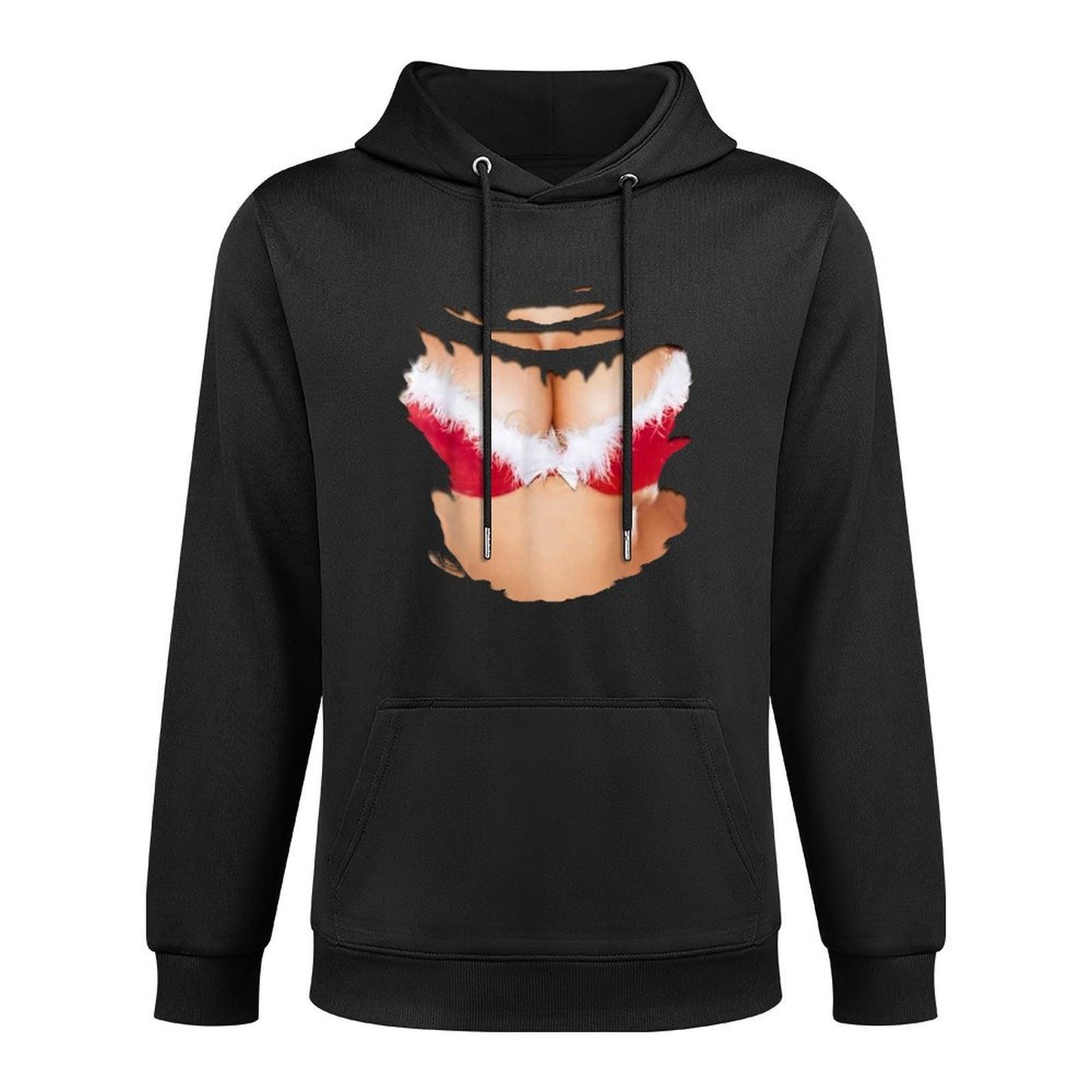 Busty Big Boobs Funny Christmas Costume Versatile Streetwear Hoodie