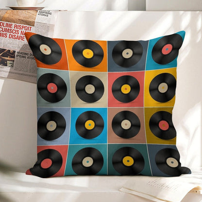 Album,Vinyl Record,Music Poster Linen Throw Pillow Cover