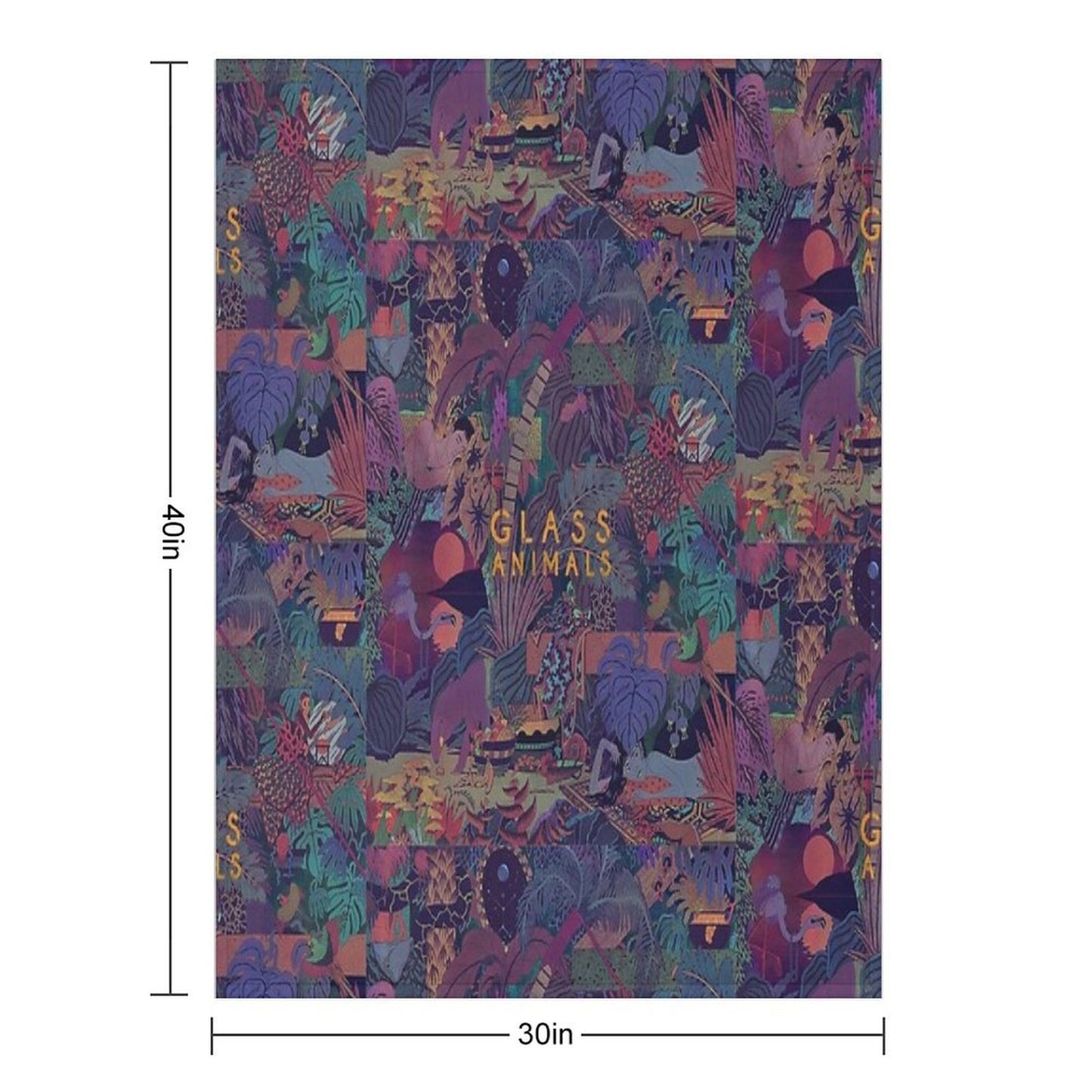 Glass Animals Zaba Throw Blanket