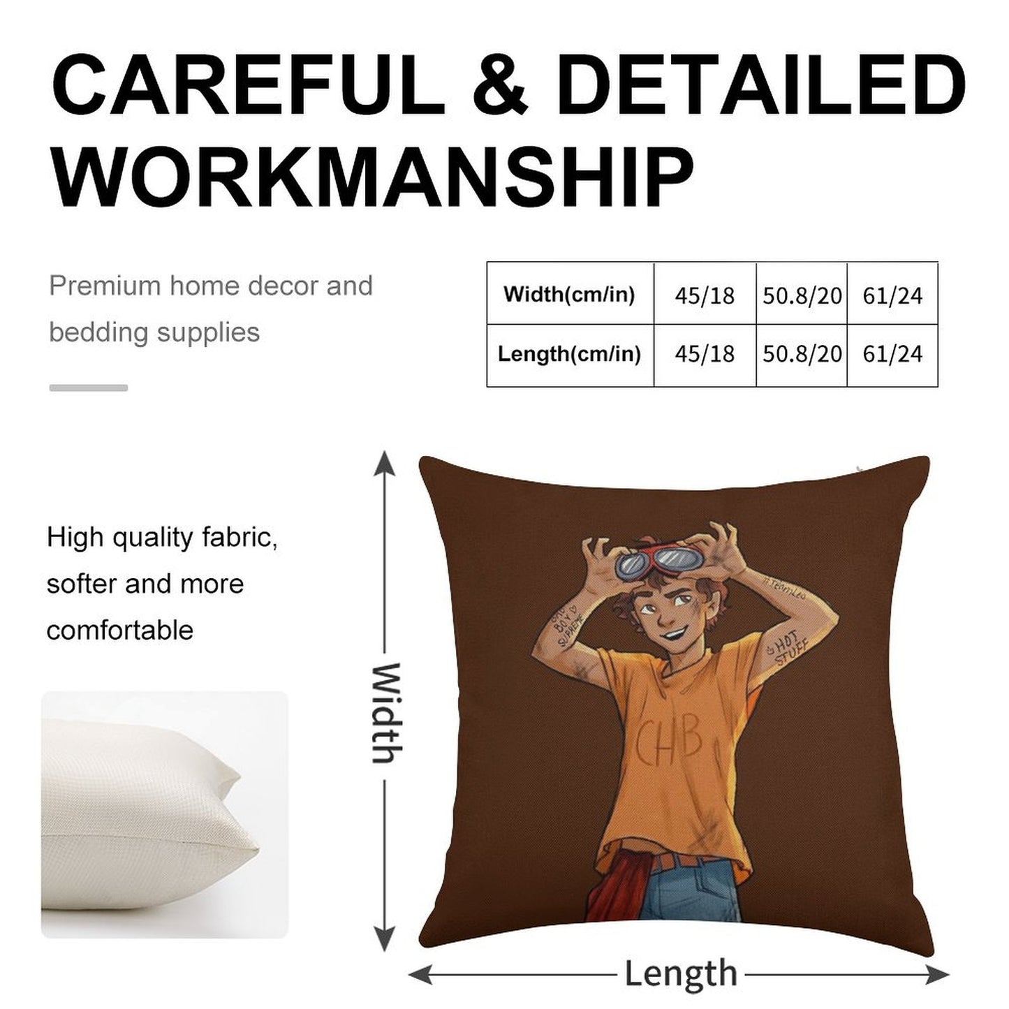 Leo Valdez Linen Throw Pillow Cover