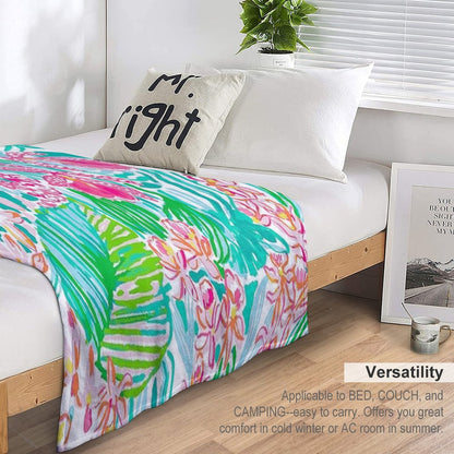 Orchid Summer Throw Blanket