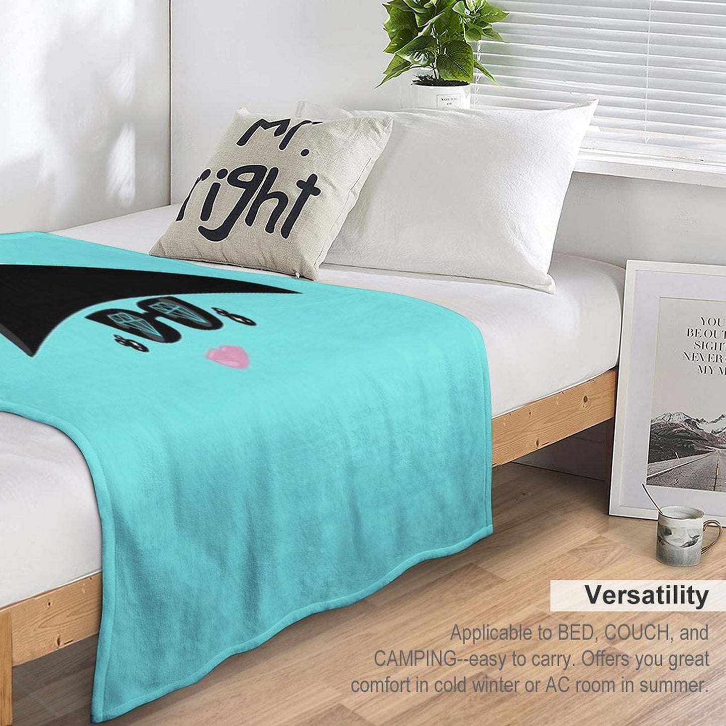 Holly Golightly Big Hat Throw Blanket