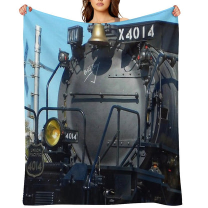 Big Boy Train (Colored) Throw Blanket