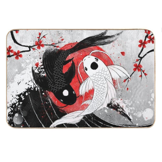 Koi Fish - Yin Yang Bath Mat
