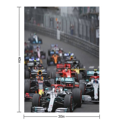 F1 Race Start Throw Blanket