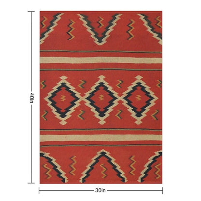 Navajo Textile  Native American Weaving Pattern 26 Throw Blanket
