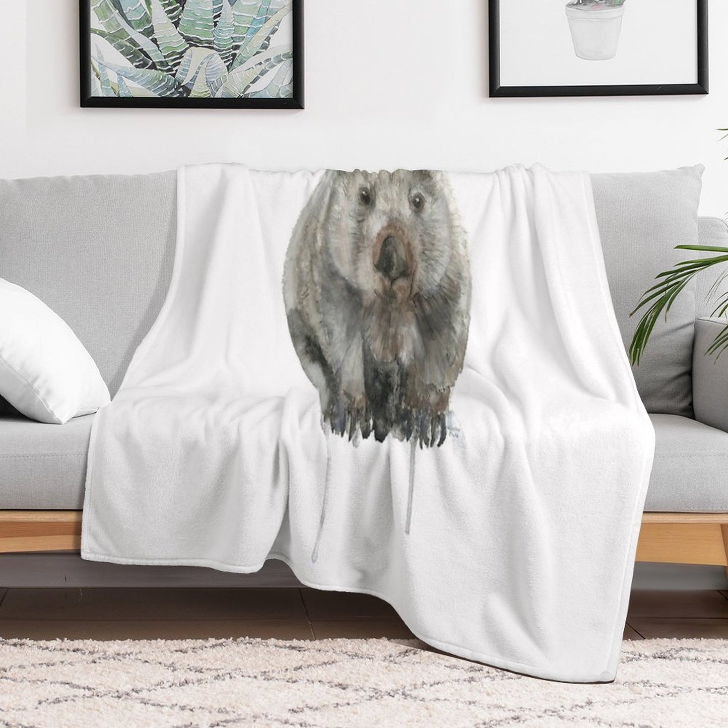 Common Wombat Throw Blanket