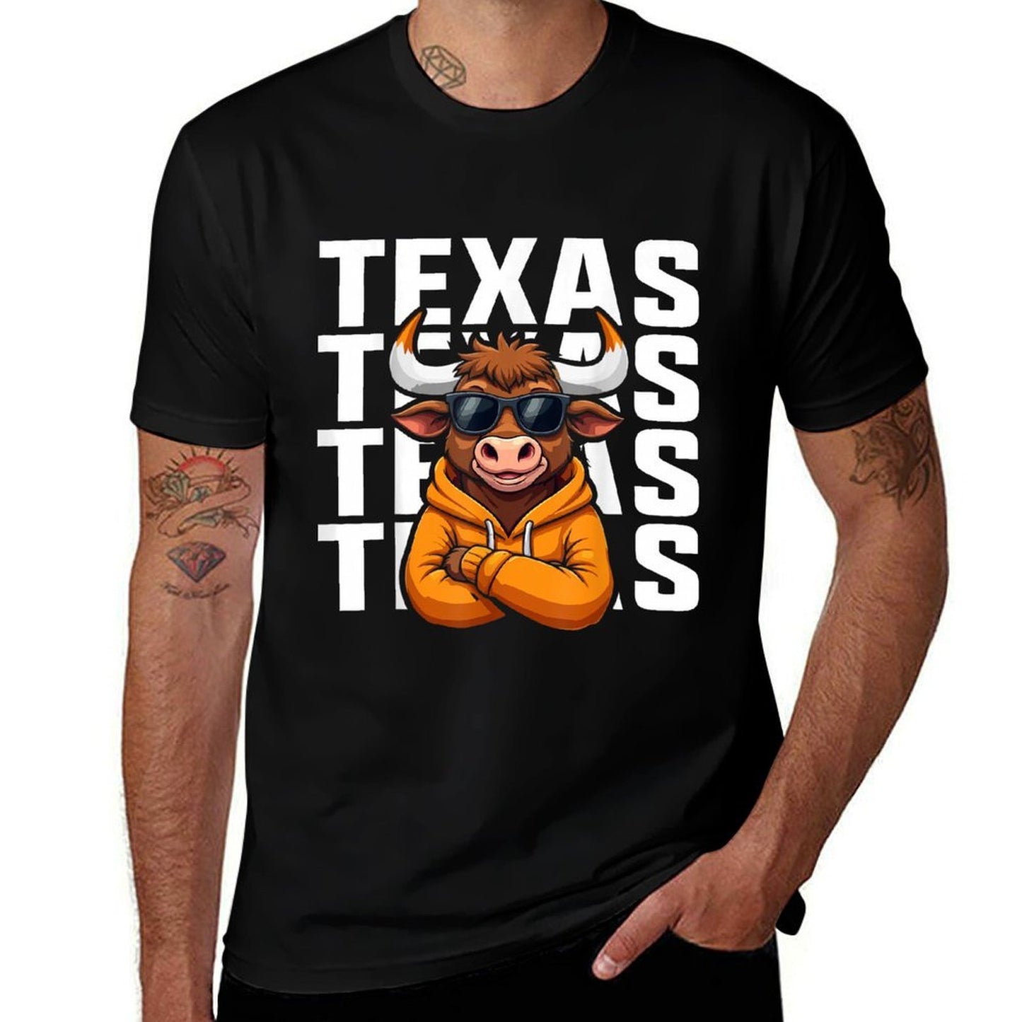 Vintage Texas Graphic Classic for Men Women Kids  Easy-care T-Shirt