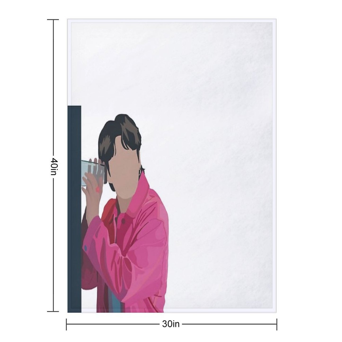 Jungkook Left And Right Throw Blanket