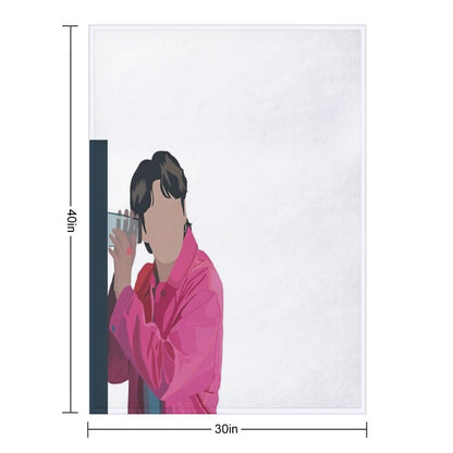 Jungkook Left And Right Throw Blanket