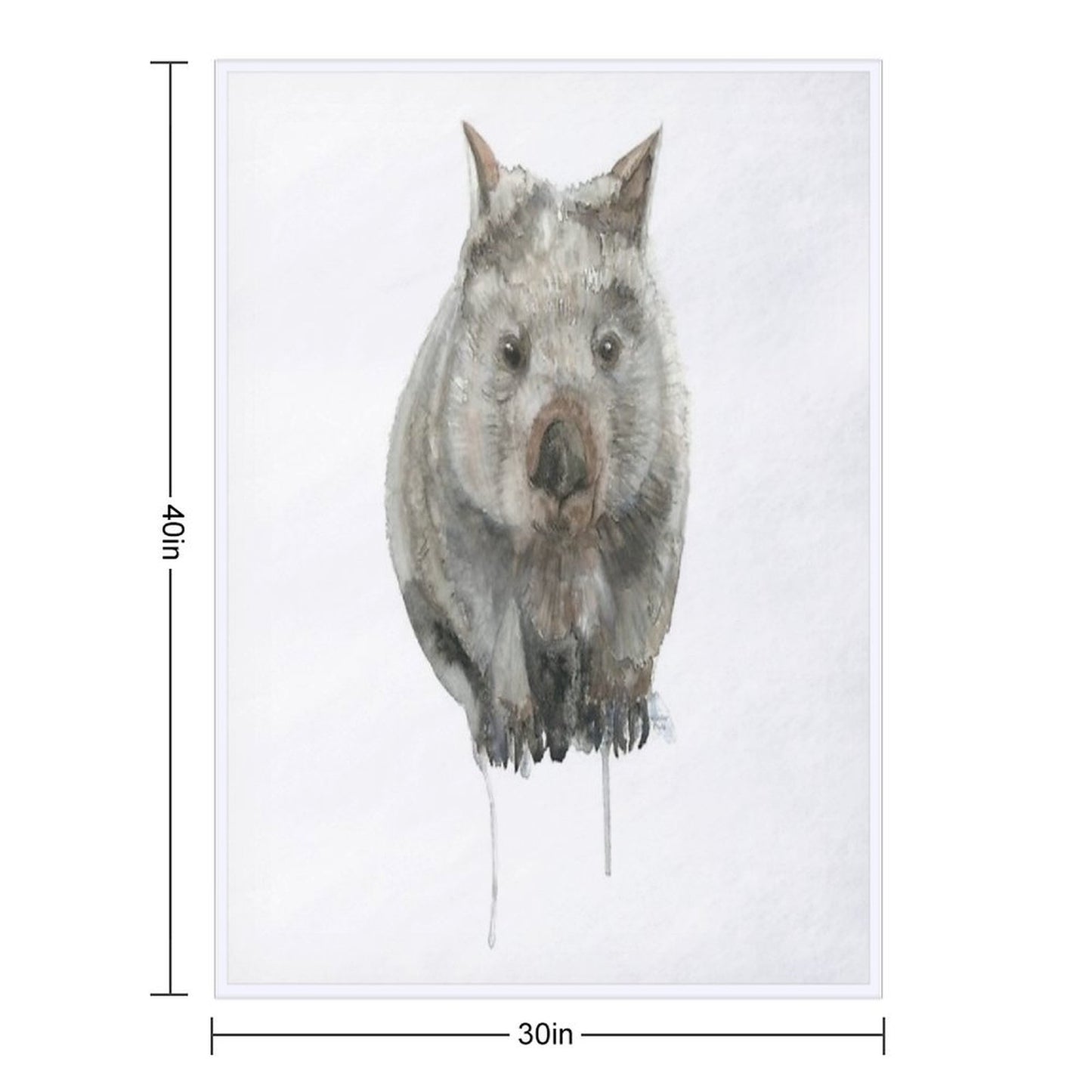 Common Wombat Throw Blanket