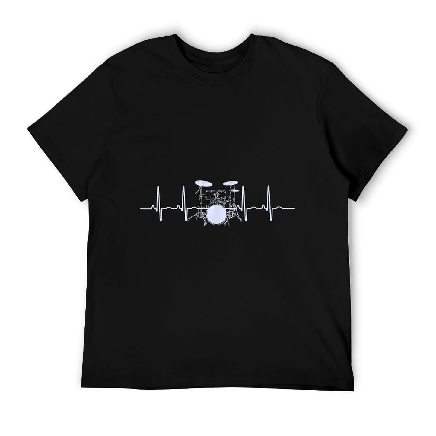 Drum Heartbeat Lifeline Music Lover Gift Drummer T-Shirt