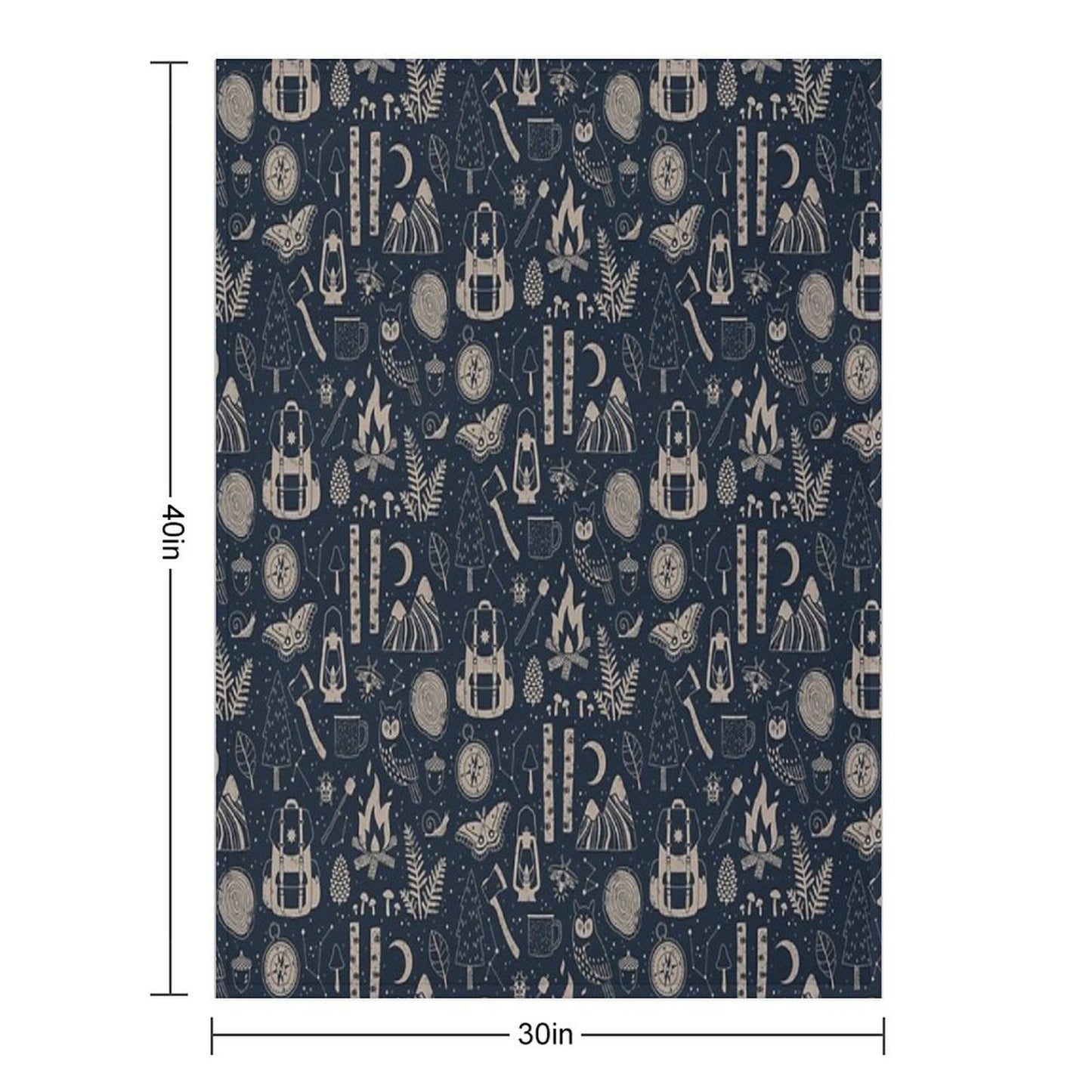 Into The Woods Throw Blanket