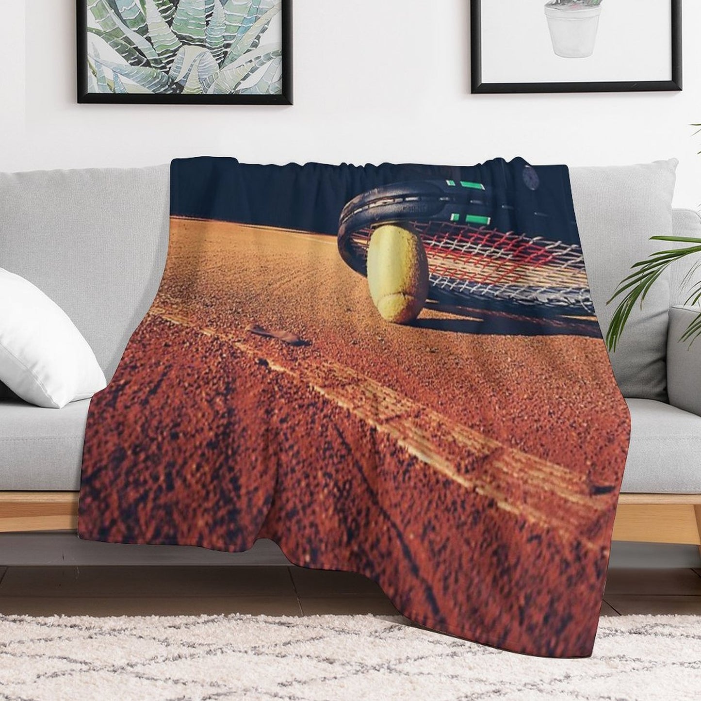 Tennis Ball Throw Blanket