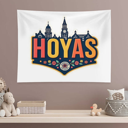 Georgetown Hoyas – Strength, Legacy & Team Spirit  NHK999 Sports Art Tapestry