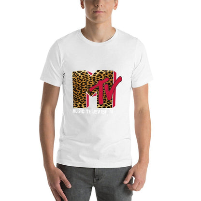 MTV Leopard Print Logo  Affordable Price T-Shirt
