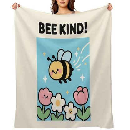 Bee Kind! Throw Blanket