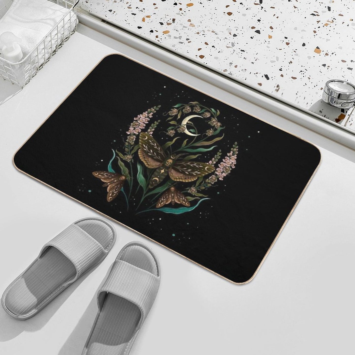 Death's Head Bath Mat