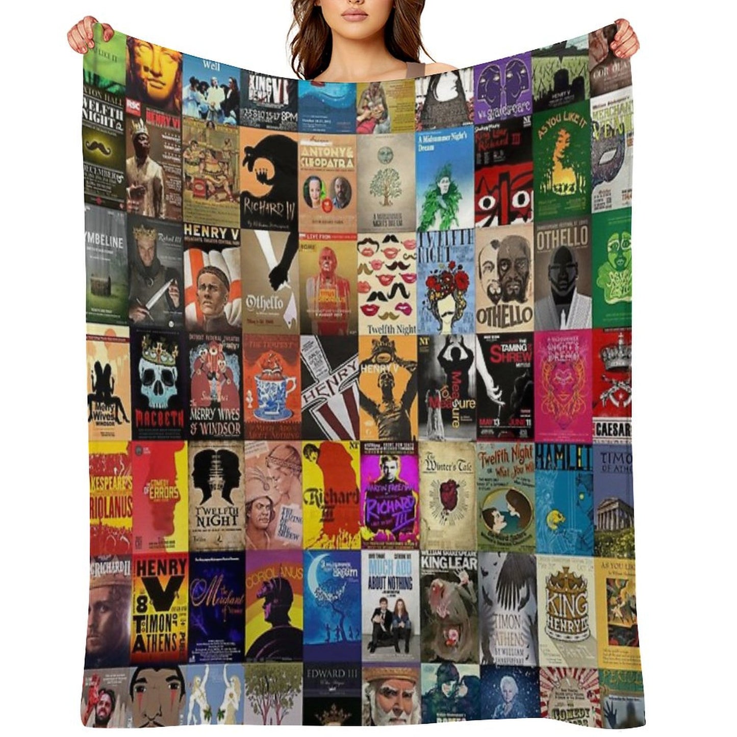 Shakespeare Plays Throw Blanket