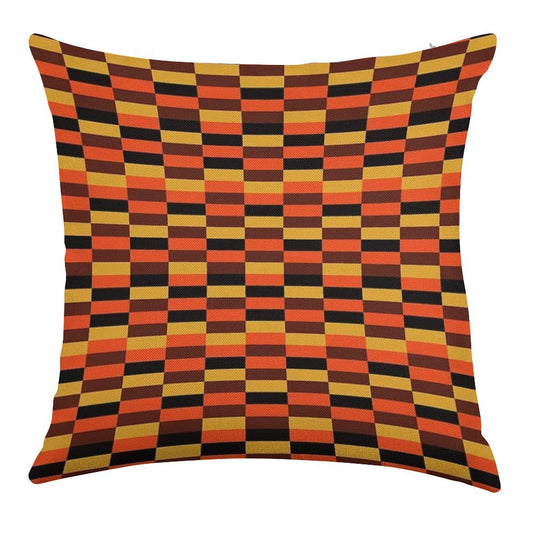 London Underground Train Seat Cover Linen Throw Pillow Cover