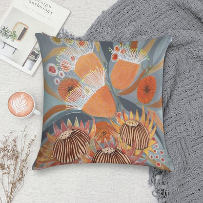 Australian Boquet Soft Shrink-Resistant Throw Pillow