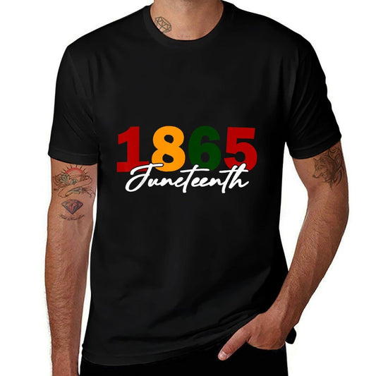 Juneteenth 2025 Women Men African American Juneteenth 1865  Cotton T-Shirt