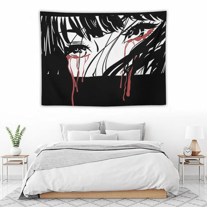Crying Girl Tapestry