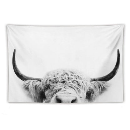 Peeking Cow Tapestry