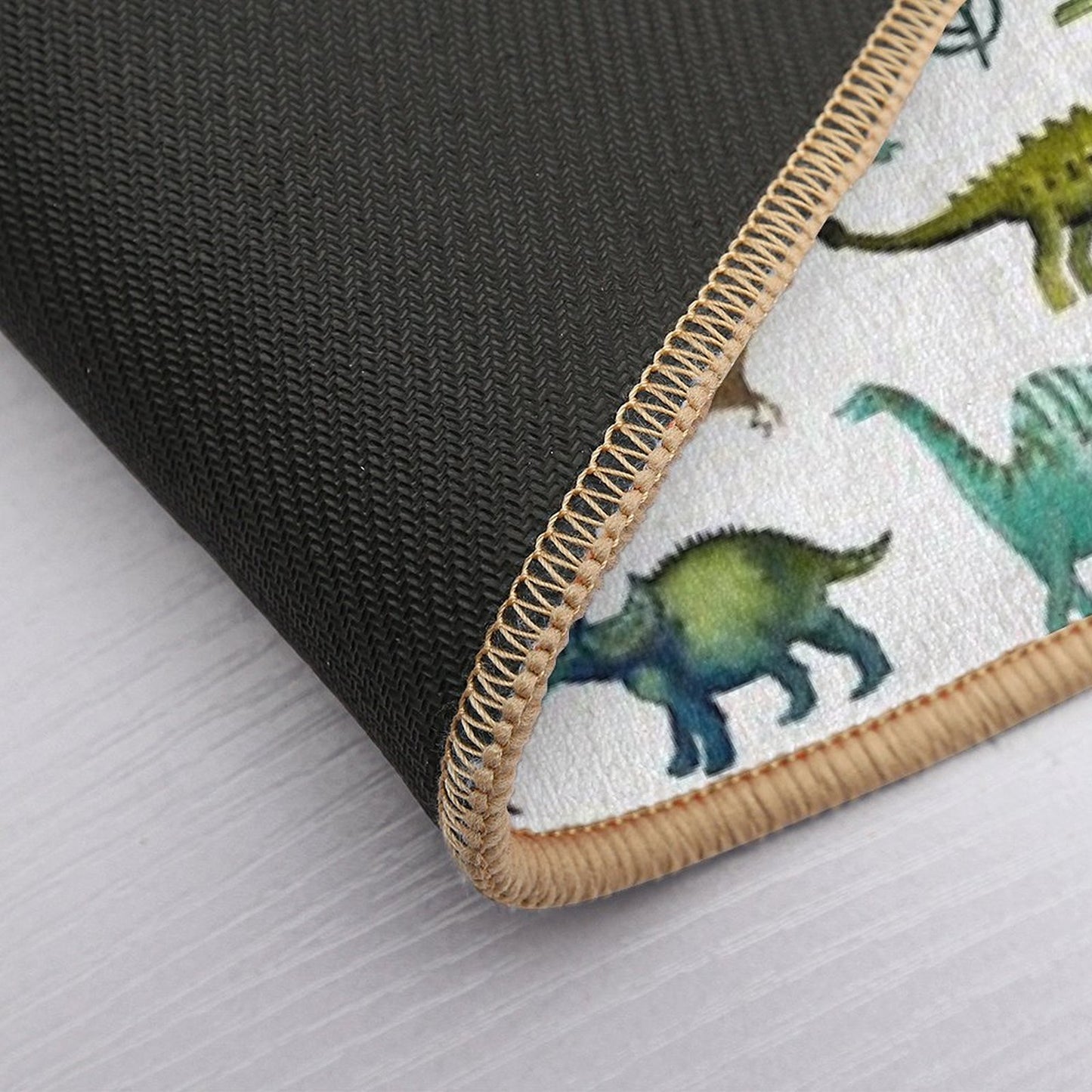 Dino-Mite Dreams for Kids  Trendy Dinosaur Pattern  Unique Gift Idea. Bath Mat