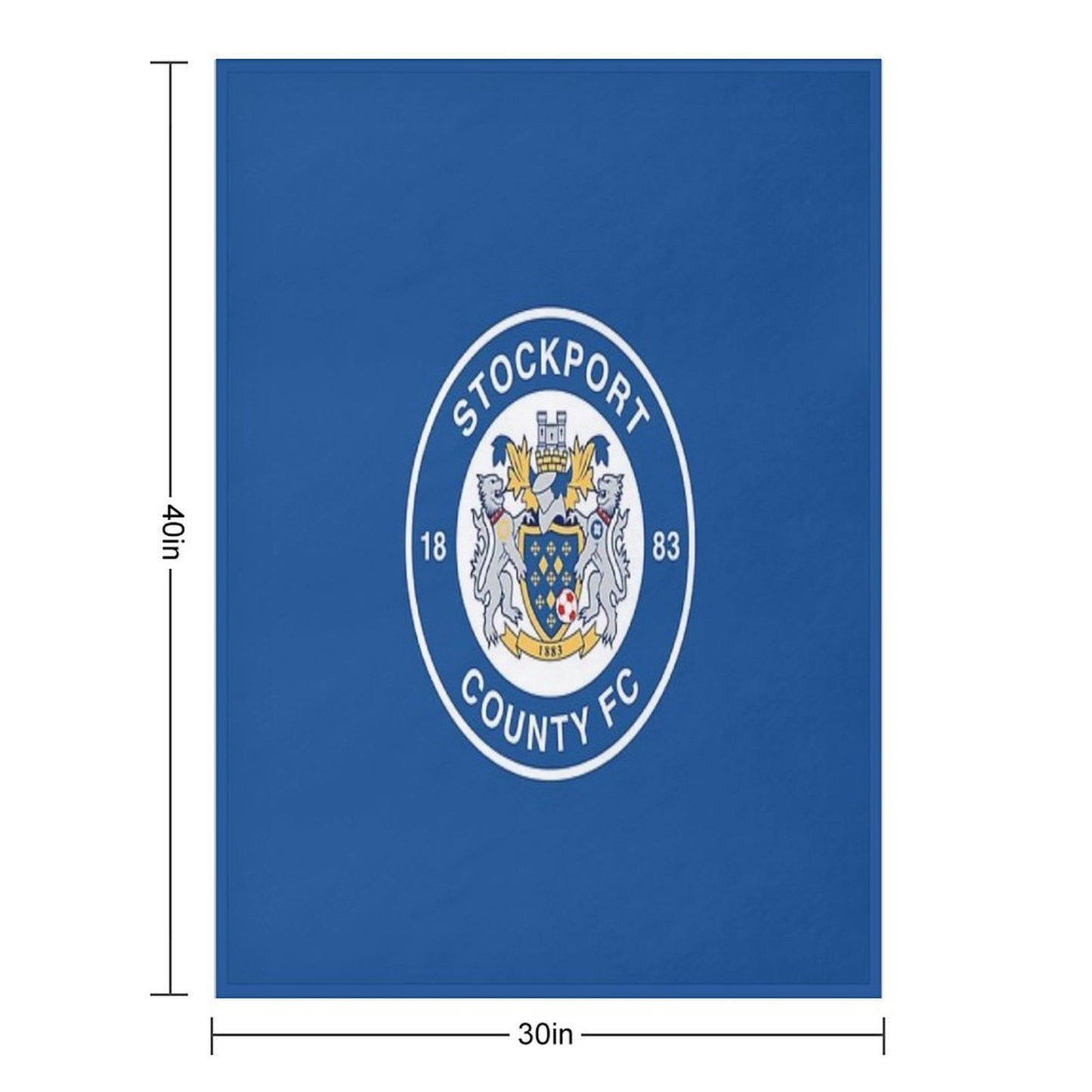 STOCKPORT COUNTY FC Throw Blanket