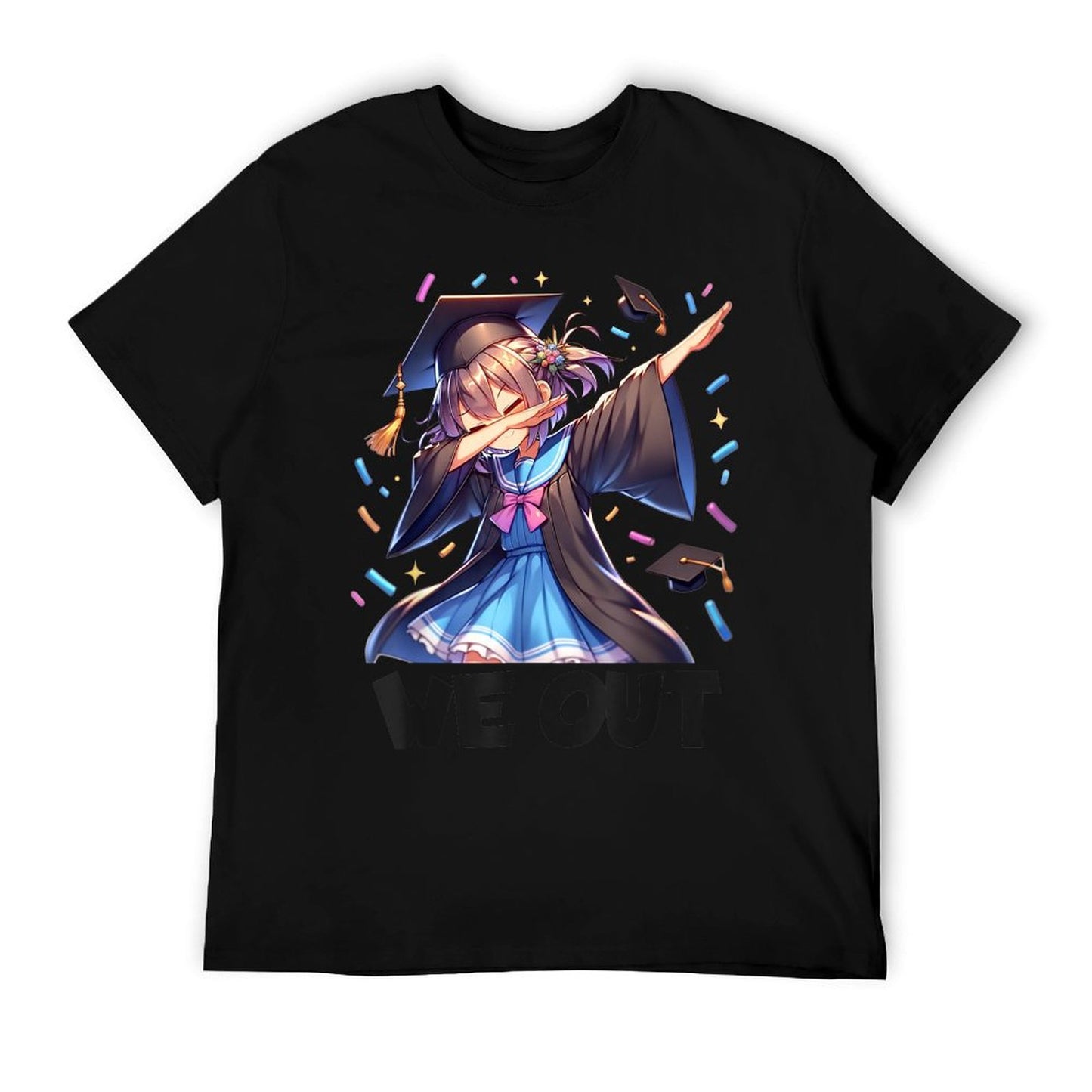 We Out Graduate Dabbing Anime Girl Grad Funny Graduation T-Shirt