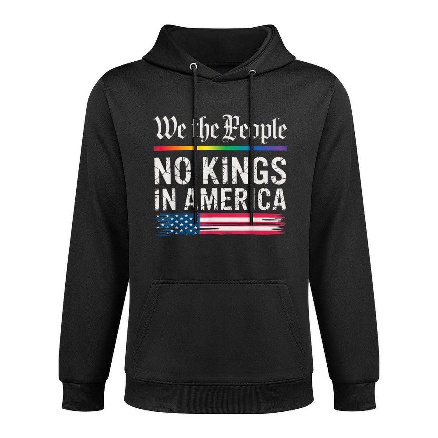 No Kings In America We The People Machine Washable Hoodie