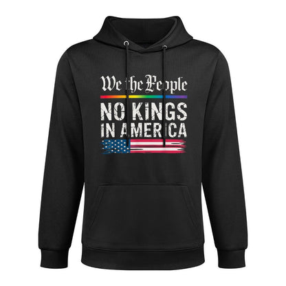 No Kings In America We The People Machine Washable Hoodie
