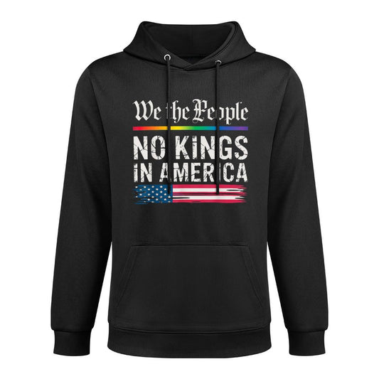 No Kings In America We The People Machine Washable Hoodie