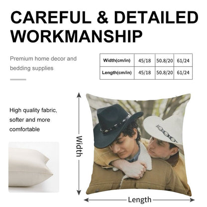 Slushy Noobz Brokeback Mountain Linen Throw Pillow Cover