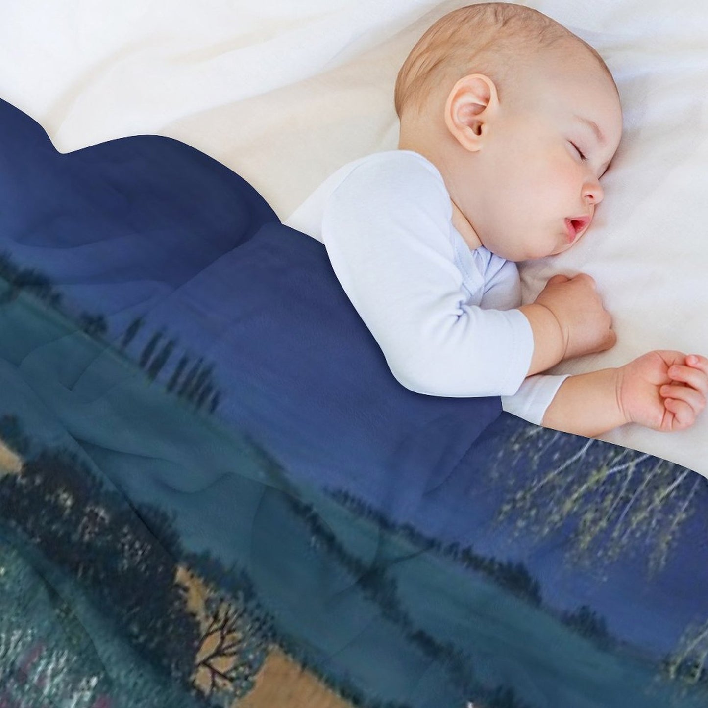 Over Moonlit Pool Throw Blanket