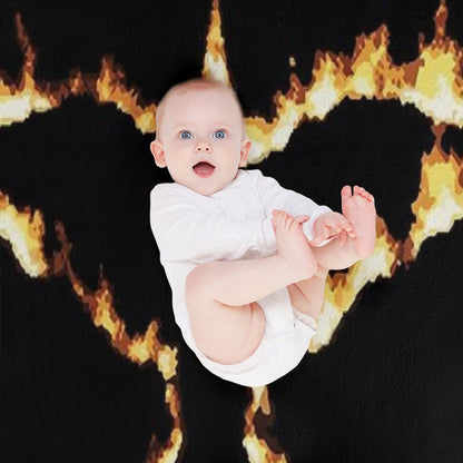 Fire Crow Throw Blanket