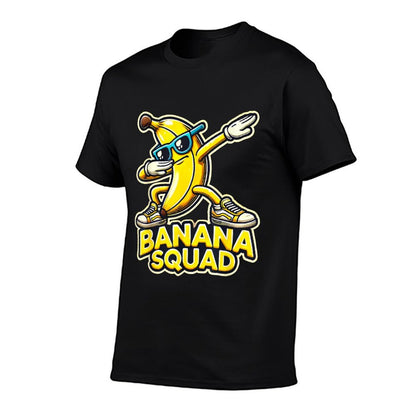 Banana Squad Funny Dabbing Banana Food & Dab Funky Fruit  Trendy Pattern T-Shirt
